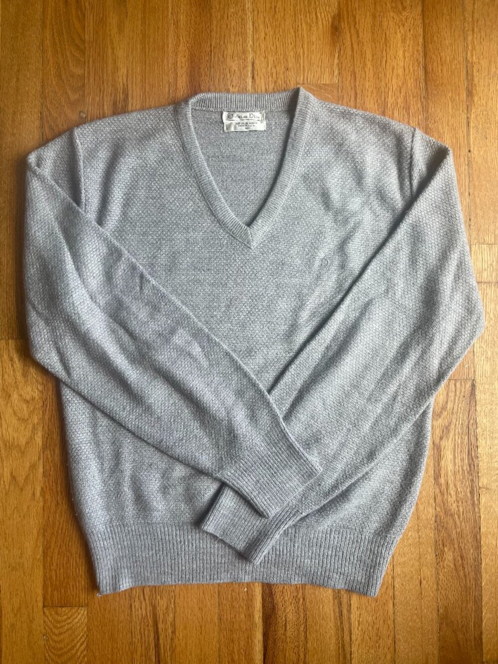Vintage Christian Dior Grey Sweater Size M